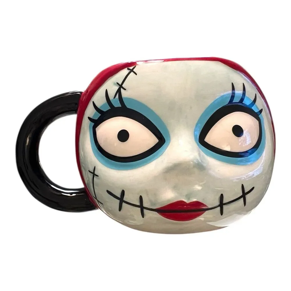 Disney Nightmare Before Christmas Sally 3D Sculpted Head Mug W Hot Chocolate Mix